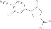 1-(3-Chloro-4-cyanophenyl)-5-oxopyrrolidine-3-carboxylic acid