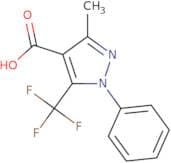 3-Methyl-1-phenyl-5-(trifluoromethyl)-1H-pyrazole-4-carboxylic acid