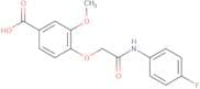 4-{[(4-Fluorophenyl)carbamoyl]methoxy}-3-methoxybenzoic acid