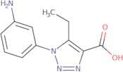 1-(3-Aminophenyl)-5-ethyl-1H-1,2,3-triazole-4-carboxylic acid