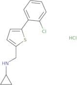 N-{[5-(2-Chlorophenyl)thiophen-2-yl]methyl}cyclopropanamine hydrochloride