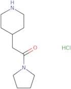 2-(Piperidin-4-yl)-1-(pyrrolidin-1-yl)ethan-1-one hydrochloride