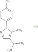 1-[5-Methyl-1-(4-methylphenyl)-1H-pyrazol-4-yl]ethan-1-amine hydrochloride