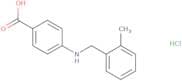 4-{[(2-Methylphenyl)methyl]amino}benzoic acid hydrochloride