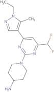 1-[4-(Difluoromethyl)-6-(1-ethyl-5-methyl-1H-pyrazol-4-yl)pyrimidin-2-yl]piperidin-4-amine