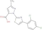 1-[4-(2,4-Dichlorophenyl)-1,3-thiazol-2-yl]-3-methyl-1H-pyrazole-5-carboxylic acid