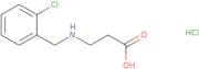 3-{[(2-Chlorophenyl)methyl]amino}propanoic acid hydrochloride