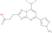 3-[7-(Difluoromethyl)-5-(1-methyl-1H-pyrazol-4-yl)-[1,2,4]triazolo[1,5-a]pyrimidin-2-yl]propanoic …