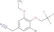 2-[3-Bromo-5-ethoxy-4-(2,2,2-trifluoroethoxy)phenyl]acetonitrile