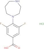 4-(1,4-Diazepan-1-yl)-3,5-difluorobenzoic acid hydrochloride