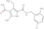 4-Acetyl-N-[(5-chloro-2-methylphenyl)methyl]-3-ethyl-5-methyl-1H-pyrrole-2-carboxamide
