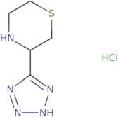 3-(1H-1,2,3,4-Tetrazol-5-yl)thiomorpholine hydrochloride