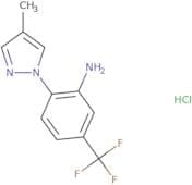 2-(4-Methyl-1H-pyrazol-1-yl)-5-(trifluoromethyl)aniline hydrochloride