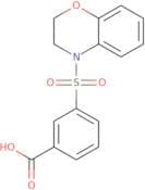 3-(3,4-Dihydro-2H-1,4-benzoxazine-4-sulfonyl)benzoic acid
