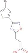 3-[3-(4-Bromothiophen-2-yl)-1,2,4-oxadiazol-5-yl]propanoic acid