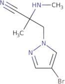 3-(4-bromo-1H-pyrazol-1-yl)-2-methyl-2-(methylamino)propanenitrile