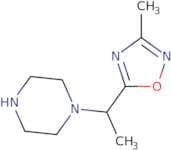 1-[1-(3-Methyl-1,2,4-oxadiazol-5-yl)ethyl]piperazine