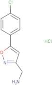 {[5-(4-Chlorophenyl)-3-isoxazolyl]methyl}amine hydrochloride