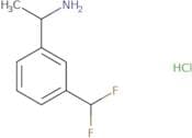 1-[3-(Difluoromethyl)phenyl]ethan-1-amine hydrochloride