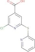 2-Chloro-6-(pyridin-2-ylsulfanyl)pyridine-4-carboxylic acid