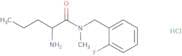 2-Amino-N-[(2-fluorophenyl)methyl]-N-methylpentanamide hydrochloride