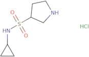 N-Cyclopropylpyrrolidine-3-sulfonamide hydrochloride
