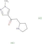 1-(1-Methyl-1H-pyrazol-4-yl)-2-(pyrrolidin-2-yl)ethan-1-one dihydrochloride