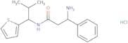 3-Amino-N-[2-methyl-1-(thiophen-2-yl)propyl]-3-phenylpropanamide hydrochloride