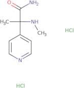 2-(Methylamino)-2-(pyridin-4-yl)propanamide dihydrochloride
