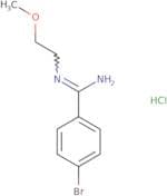 4-Bromo-N-(2-methoxyethyl)benzene-1-carboximidamide hydrochloride