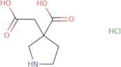 3-(Carboxymethyl)pyrrolidine-3-carboxylic acid hydrochloride