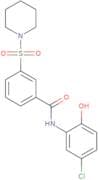 N-(5-Chloro-2-hydroxyphenyl)-3-(1-piperidinylsulfonyl)benzamide