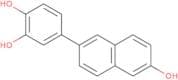 4-(6-Hydroxynaphthalen-2-yl)benzene-1,2-diol