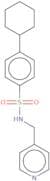 4-Cyclohexyl-N-[(pyridin-4-yl)methyl]benzene-1-sulfonamide