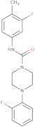 N-(3-fluoro-4-methylphenyl)(4-(2-fluorophenyl)piperazinyl)formamide