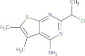 2-(1-Chloroethyl)-5,6-dimethylthieno[2,3-d]pyrimidin-4-amine
