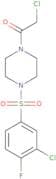 2-Chloro-1-[4-(3-chloro-4-fluorobenzenesulfonyl)piperazin-1-yl]ethan-1-one