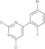4-(5-Bromo-2-fluorophenyl)-2,6-dichloropyrimidine