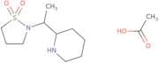 2-[1-(Piperidin-2-yl)ethyl]-1,2-thiazolidine-1,1-dione, acetic acid
