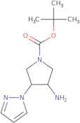 rac-tert-Butyl (3R,4S)-3-amino-4-(1H-pyrazol-1-yl)pyrrolidine-1-carboxylate