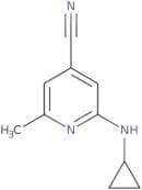 2-(Cyclopropylamino)-6-methylpyridine-4-carbonitrile