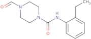 N-(2-ethylphenyl)(4-formylpiperazinyl)formamide