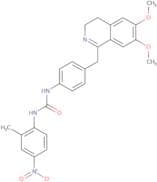 1-(4-((6,7-dimethoxy(3,4-dihydroisoquinolyl))methyl)phenyl)-3-(2-methyl-4-nitrophenyl)urea