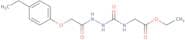 ethyl 2-((N-(2-(4-ethylphenoxy)acetylamino)carbamoyl)amino)acetate