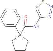 1-phenyl-N-(1,2,3-thiadiazol-4-yl)cyclopentane-1-carboxamide