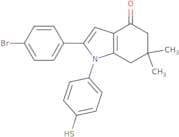 2-(4-bromophenyl)-6,6-dimethyl-1-(4-sulfanylphenyl)-5,6,7-trihydroindol-4-one
