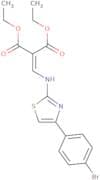 diethyl 2-(((4-(4-bromophenyl)-2,5-thiazolyl)amino)methylene)propane-1,3-dioate