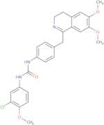1-(4-((6,7-dimethoxy(3,4-dihydroisoquinolyl))methyl)phenyl)-3-(3-chloro-4-methoxyphenyl)urea