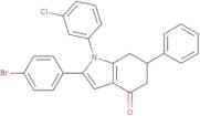 2-(4-bromophenyl)-1-(3-chlorophenyl)-6-phenyl-5,6,7-trihydroindol-4-one