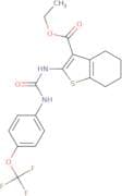 ethyl 2-(((4-(trifluoromethoxy)phenyl)amino)carbonylamino)-4,5,6,7-tetrahydrobenzo[b]thiophene-3-c…